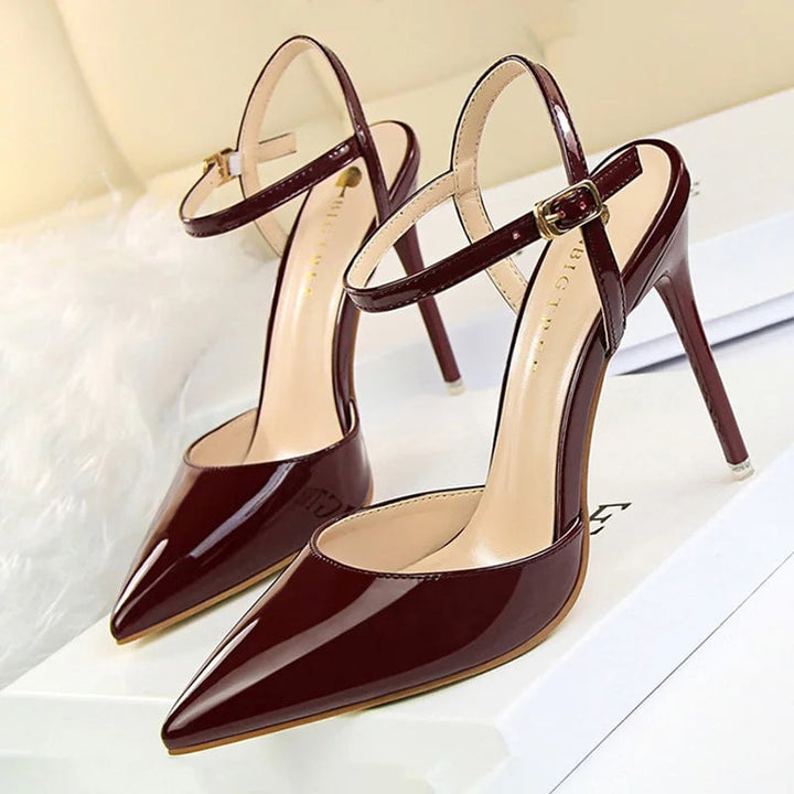 BIGTREE Shoes Fashion High Heels Shoes Patent Leather Woman Pumps Sexy Women Heels Blue Sliver Stiletto Heels Women Image 7