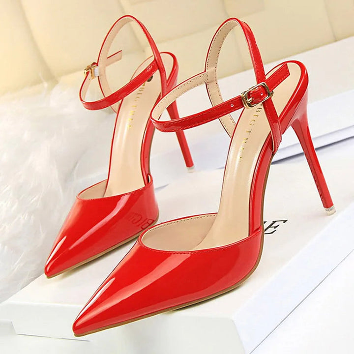 BIGTREE Shoes Fashion High Heels Shoes Patent Leather Woman Pumps Sexy Women Heels Blue Sliver Stiletto Heels Women Image 11