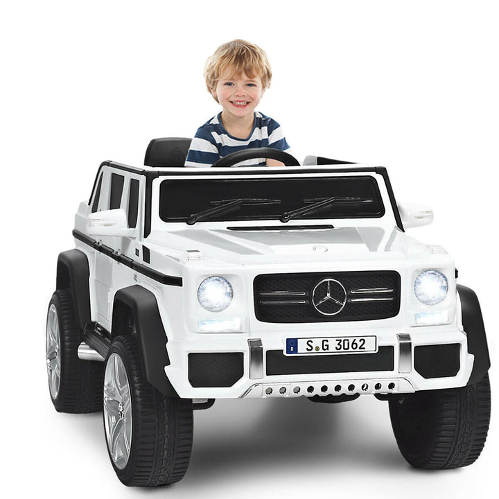 12V Licensed Mercedes-Benz Kids Ride On Car RC Motorized Vehicles w/ Trunk Image 4