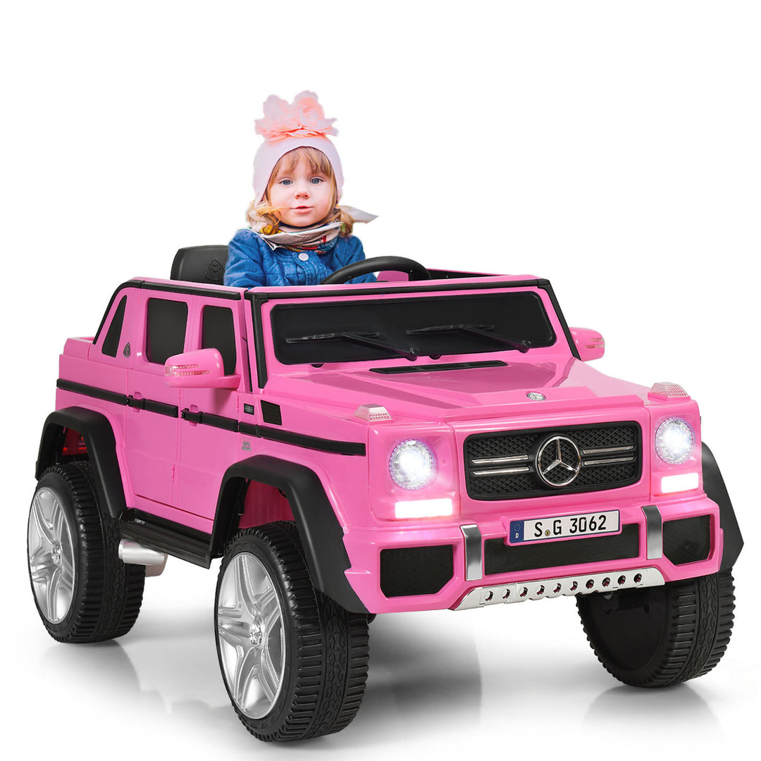 12V Licensed Mercedes-Benz Kids Ride On Car RC Motorized Vehicles w/ Trunk Image 7