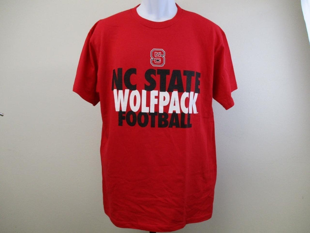 North Carolina NC State Wolfpack Adult Mens Size L Large Red Football Shirt Image 2