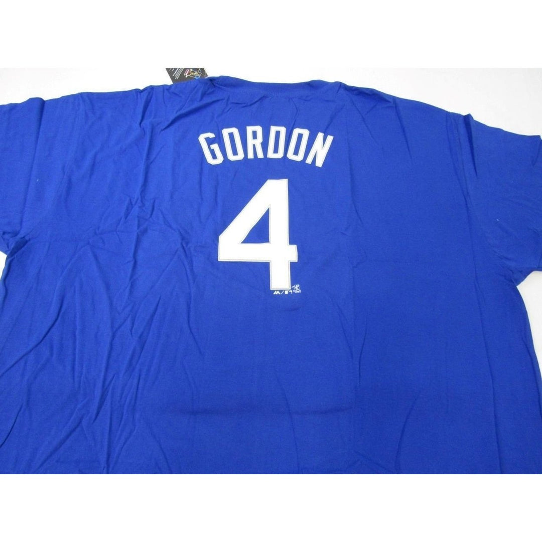 Kansas City Royals 4 Alex Gordon Mens Size 5XL 5XLarge Majestic Shirt Image 4