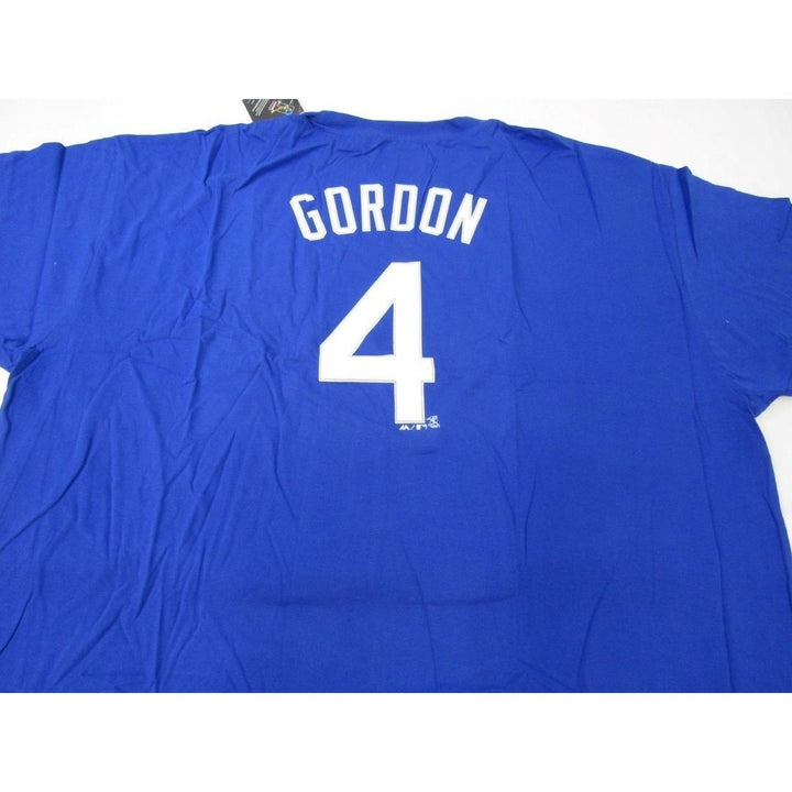 Kansas City Royals 4 Alex Gordon Mens Size 5XL 5XLarge Majestic Shirt Image 4