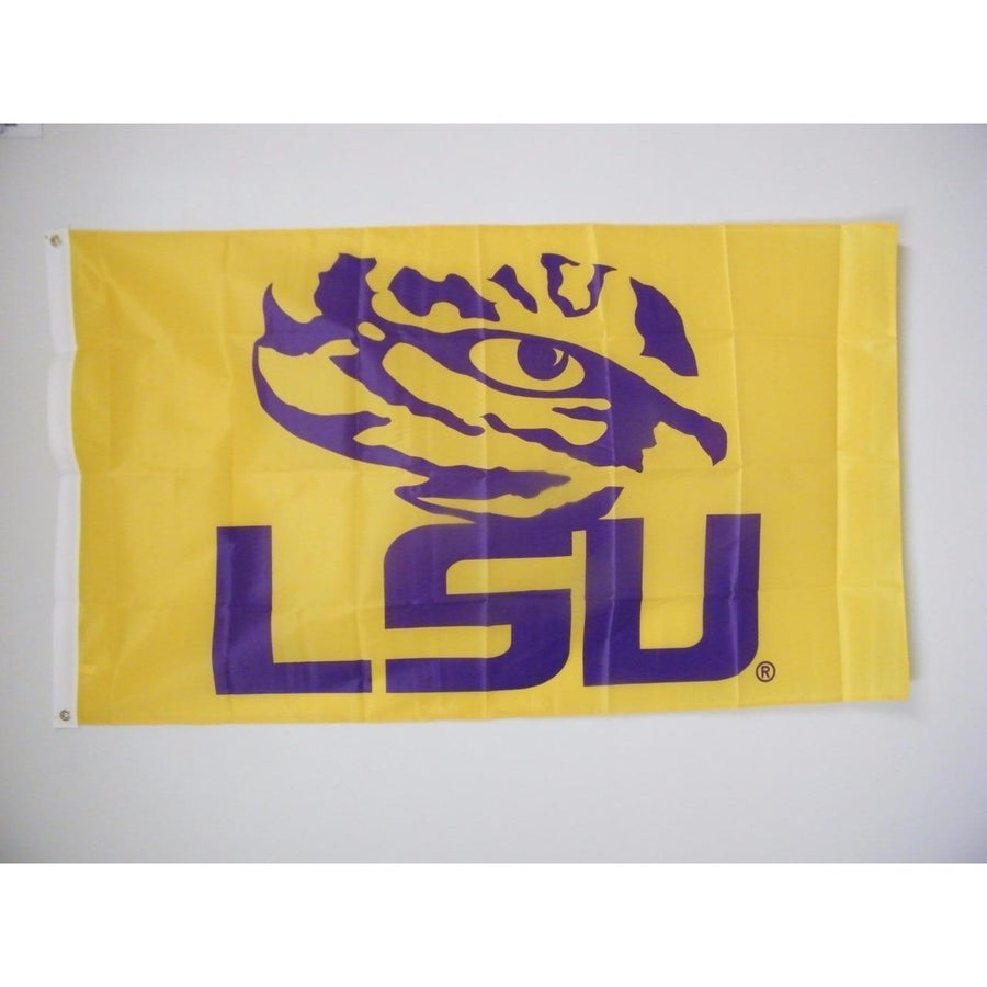 Louisiana State University LSU Tigers 3x5 Yellow Flag Banner Image 1