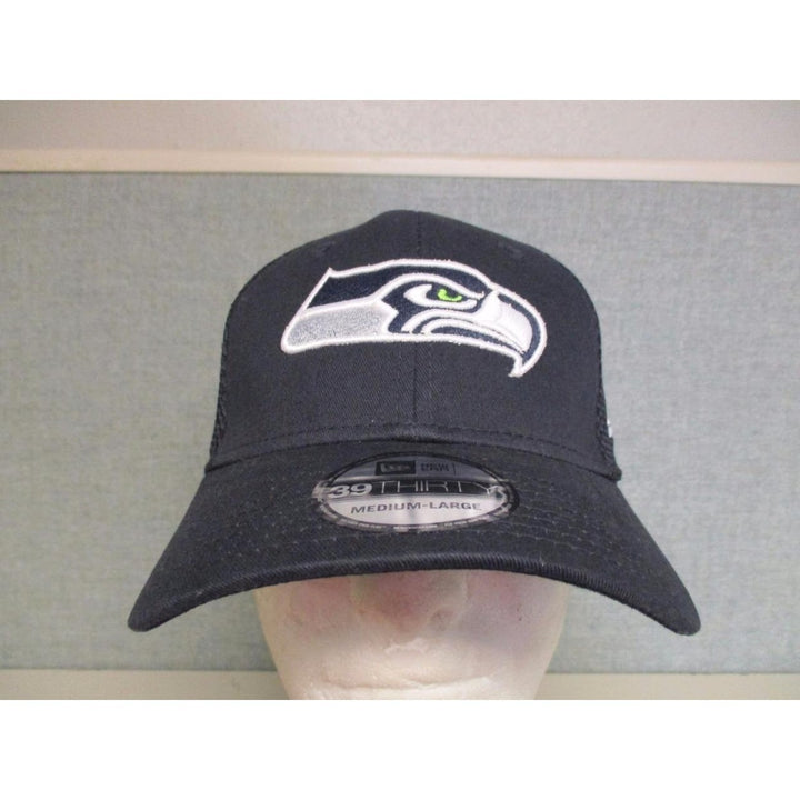 Seattle Seahawks Mens Size M/L ERA 39Thirty Dark Navy Blue Cap Hat 26 Image 1