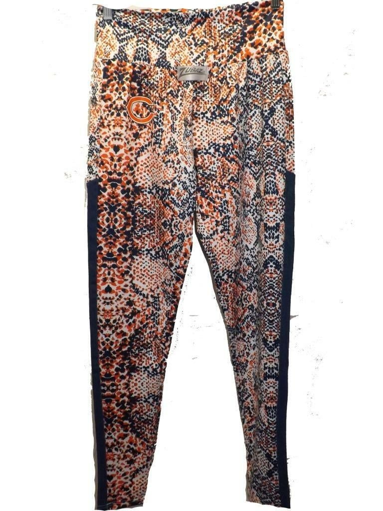 Chicago Bears Womens Size M Medium Zubaz Yoga Leggings Pants Image 1