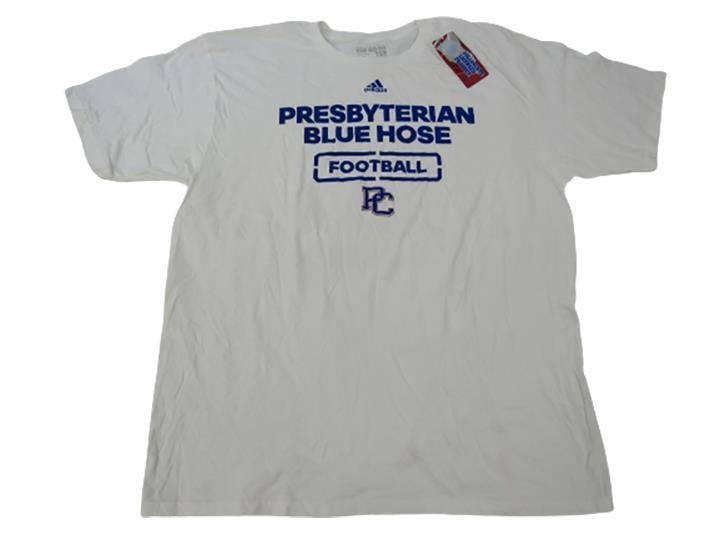 Presbyterian Blue Hose Football MENS Size XL XLarge White Shirt Image 1