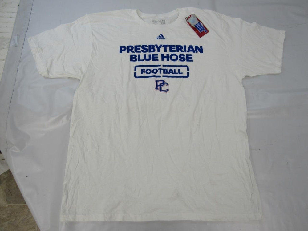 Presbyterian Blue Hose Football MENS Size XL XLarge White Shirt Image 2