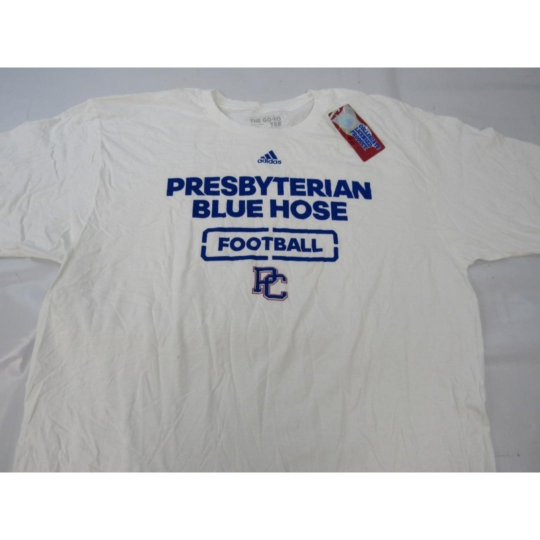 Presbyterian Blue Hose Football MENS Size XL XLarge White Shirt Image 3