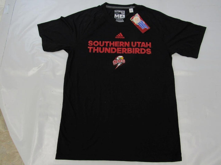 Southern Utah Thunderbirds Mens Size M Medium Adidas Black Climalite Shirt Image 4