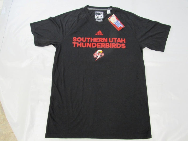 Southern Utah Thunderbirds Mens Size M Medium Adidas Black Climalite Shirt Image 4