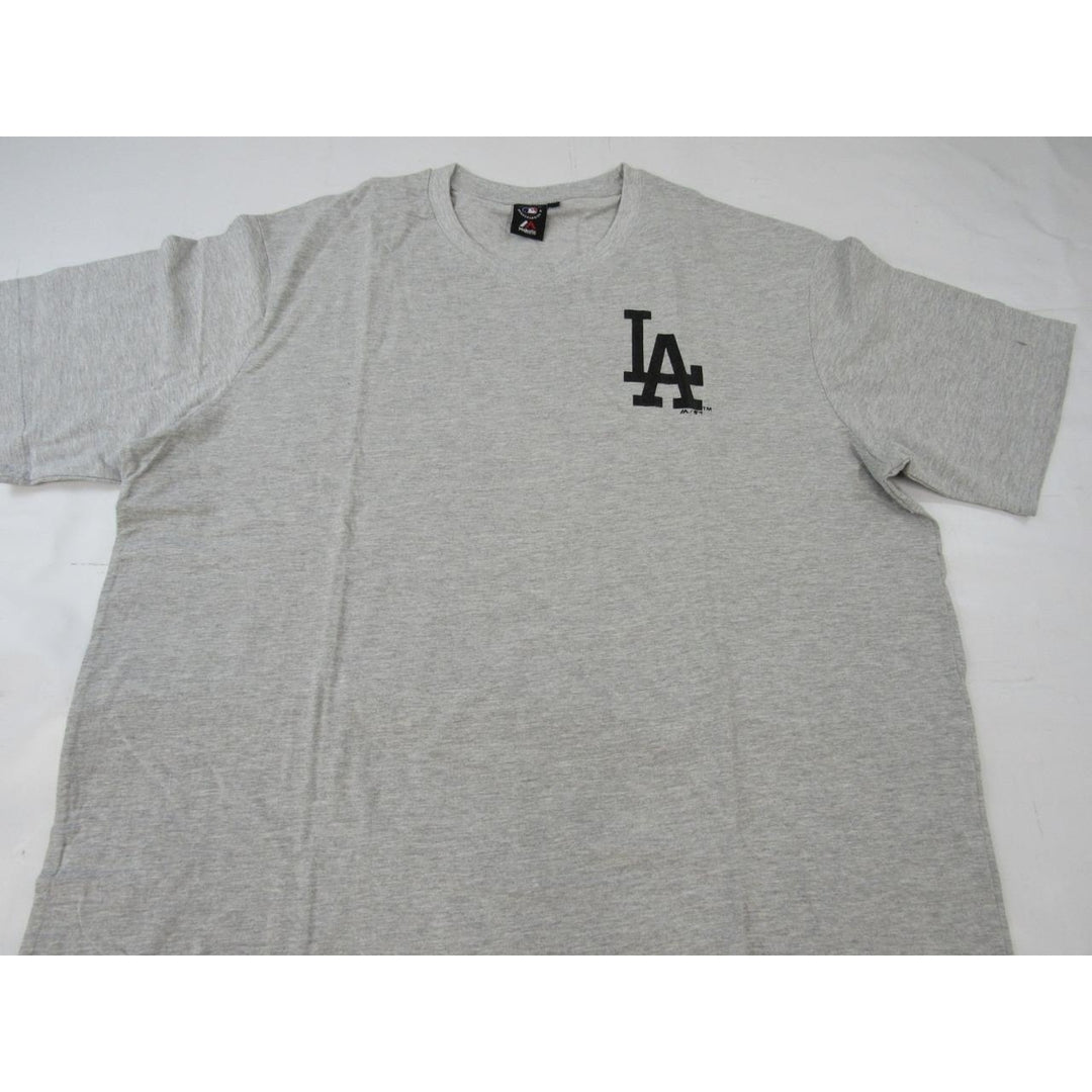 Los Angeles Dodgers Mens Size 3XL Majestic Gray Shirt Image 3