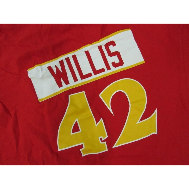 Kevin Willis 42 Atlanta Hawks Mens Size XL XLarge Adidas Shirt Image 3