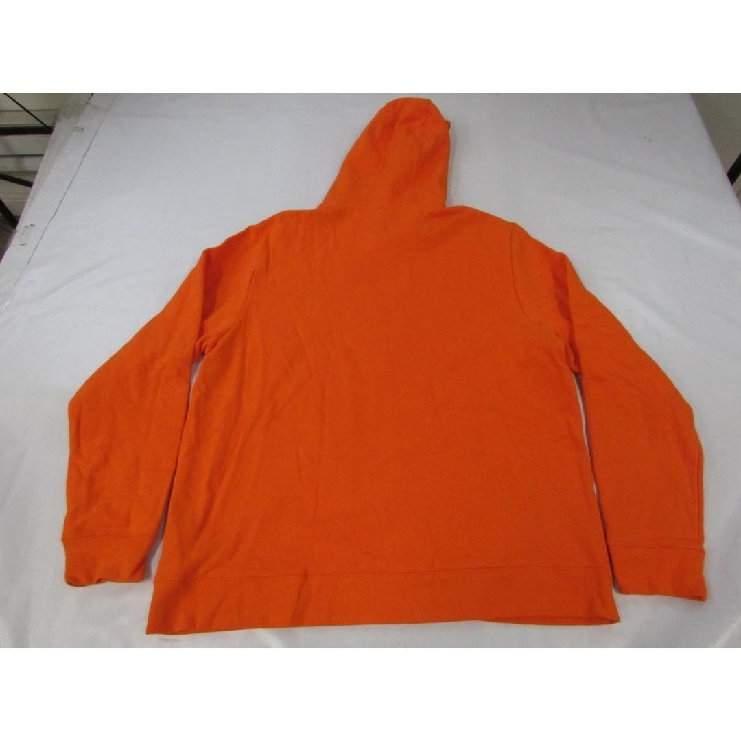 Philadelphia Flyers Mens Size XL XLarge Orange Hoodie w/ Distress Print Image 2