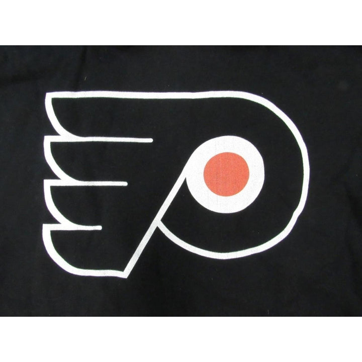 Philadelphia Flyers Mens Size L Large Black Hoodie w/ Distressed Print Image 3