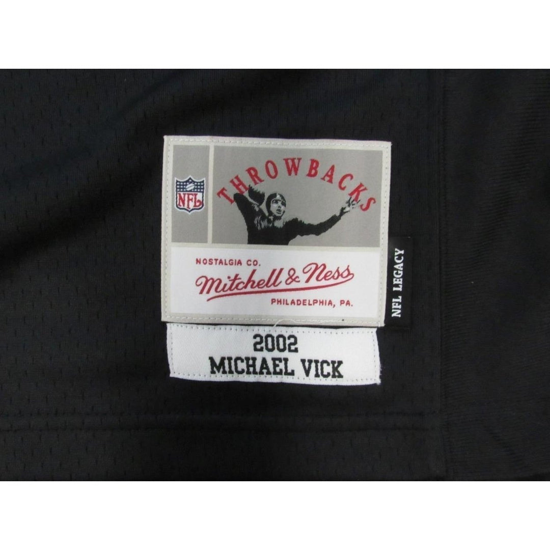 2002 Michael Vick 7 Falcons Mens Size S (36) Mitchell and Ness Legacy Jersey 160 Image 3