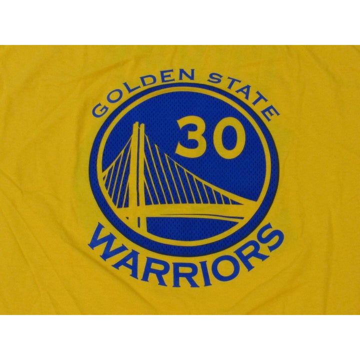 Golden State Warriors 30 Stephen Curry Mens Size XL Adidas Yellow Shirt Image 3