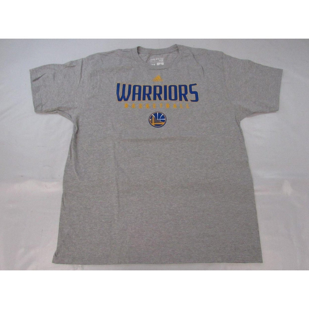 Golden State Warriors Basketball Mens Size XL Adidas Gray Shirt Image 4