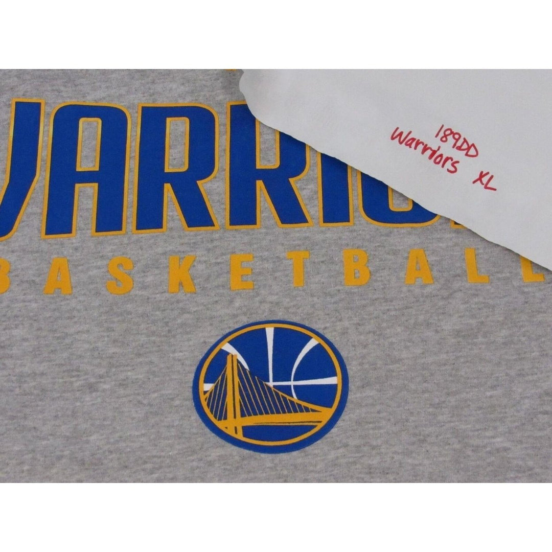 Golden State Warriors Basketball Mens Size XL Adidas Gray Shirt Image 4