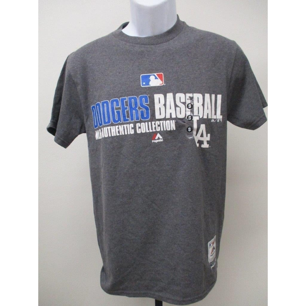 Los Angeles Dodgers Mens Size S Small Gray Majestic Shirt MSRP 24 Image 1