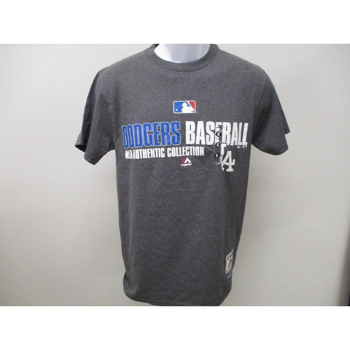 Los Angeles Dodgers Mens Size S Small Gray Majestic Shirt MSRP 24 Image 2