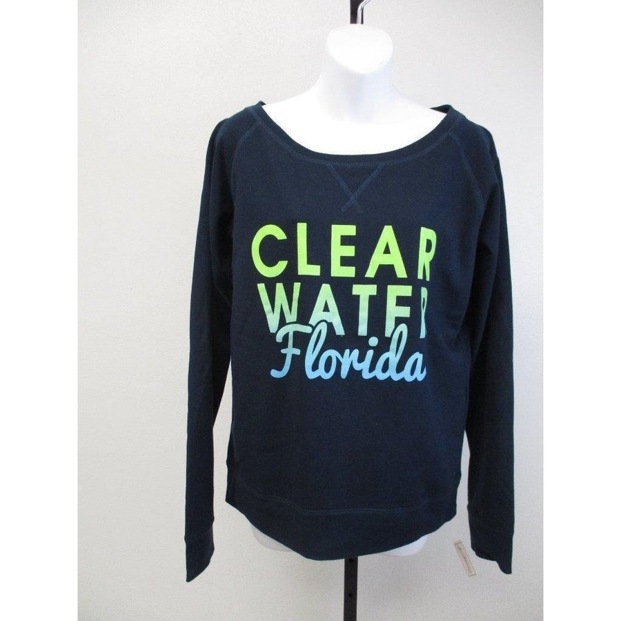 Clear Water FL Florida Womens Size L Large Black Sweatshirt Image 1