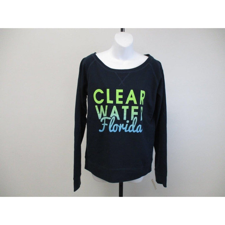 Clear Water FL Florida Womens Size L Large Black Sweatshirt Image 2