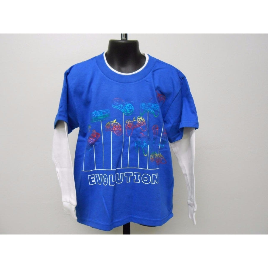 FIRST WAVE VIDEO GAME EVOLUTION KIDS SIZE 4/5 T-SHIRT 67PP Image 1