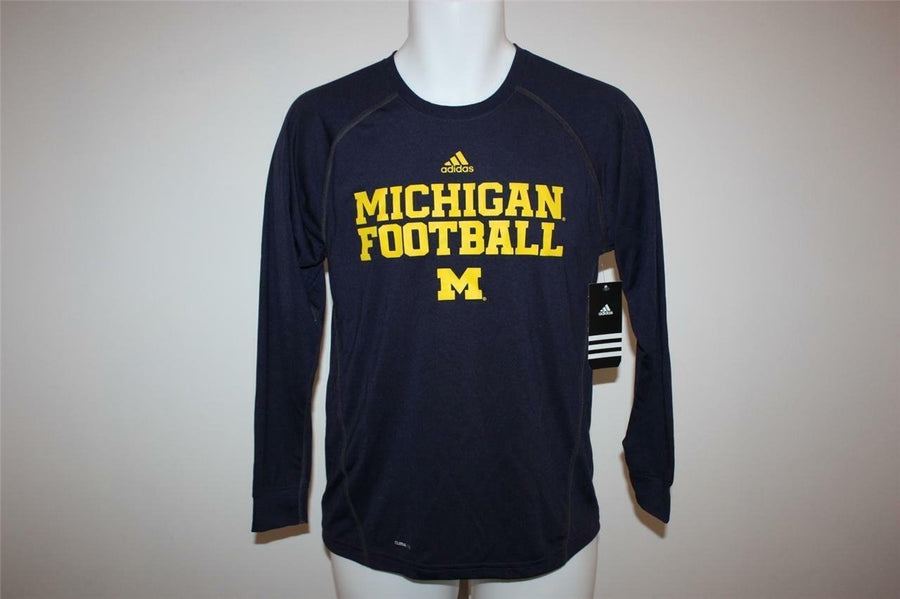 Michigan Wolverines Football Youth M Medium ClimaLite Long Sleeved Shirt Image 1