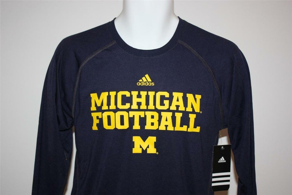 Michigan Wolverines Football Youth M Medium ClimaLite Long Sleeved Shirt Image 2