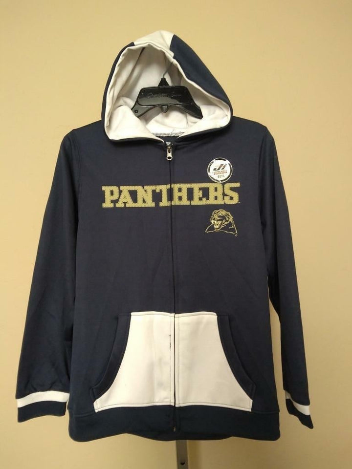 Pittsburgh Panthers Youth Boys Size XL Blue J America Zip Up Hoodie Image 1