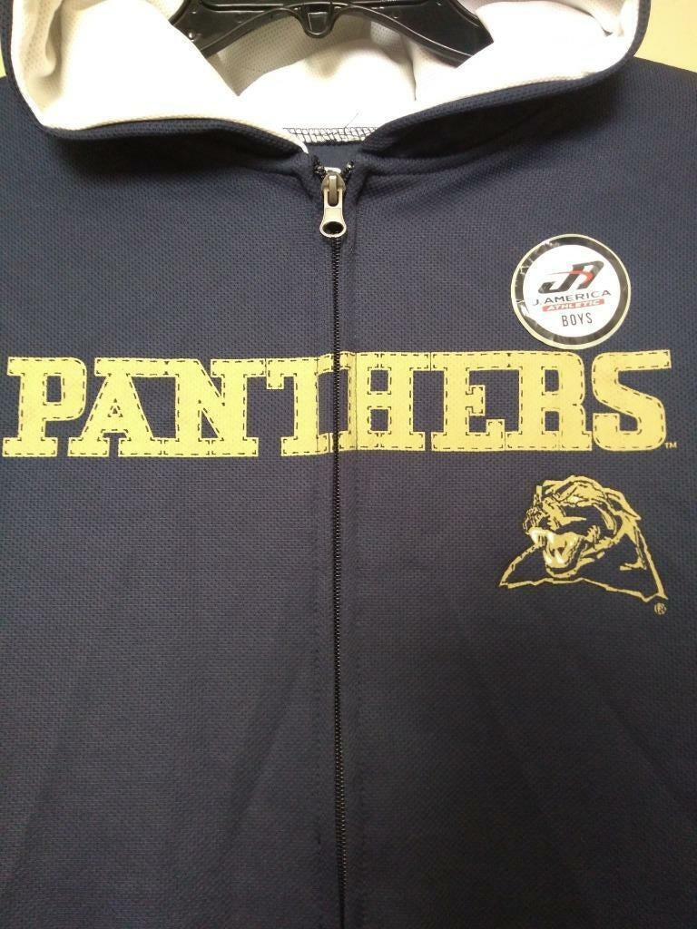 Pittsburgh Panthers Youth Boys Size XL Blue J America Zip Up Hoodie Image 2