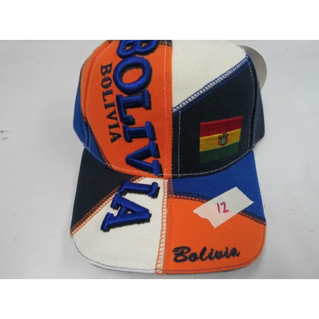 Bolivia Mens Size OSFA Adjustable Multicolor Cap Hat Image 2