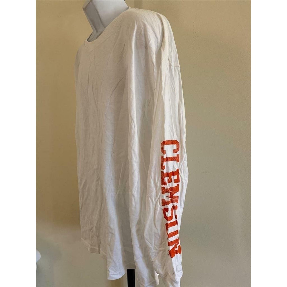 Clemson Tigers Mens Size 2XL White Shirt Image 2