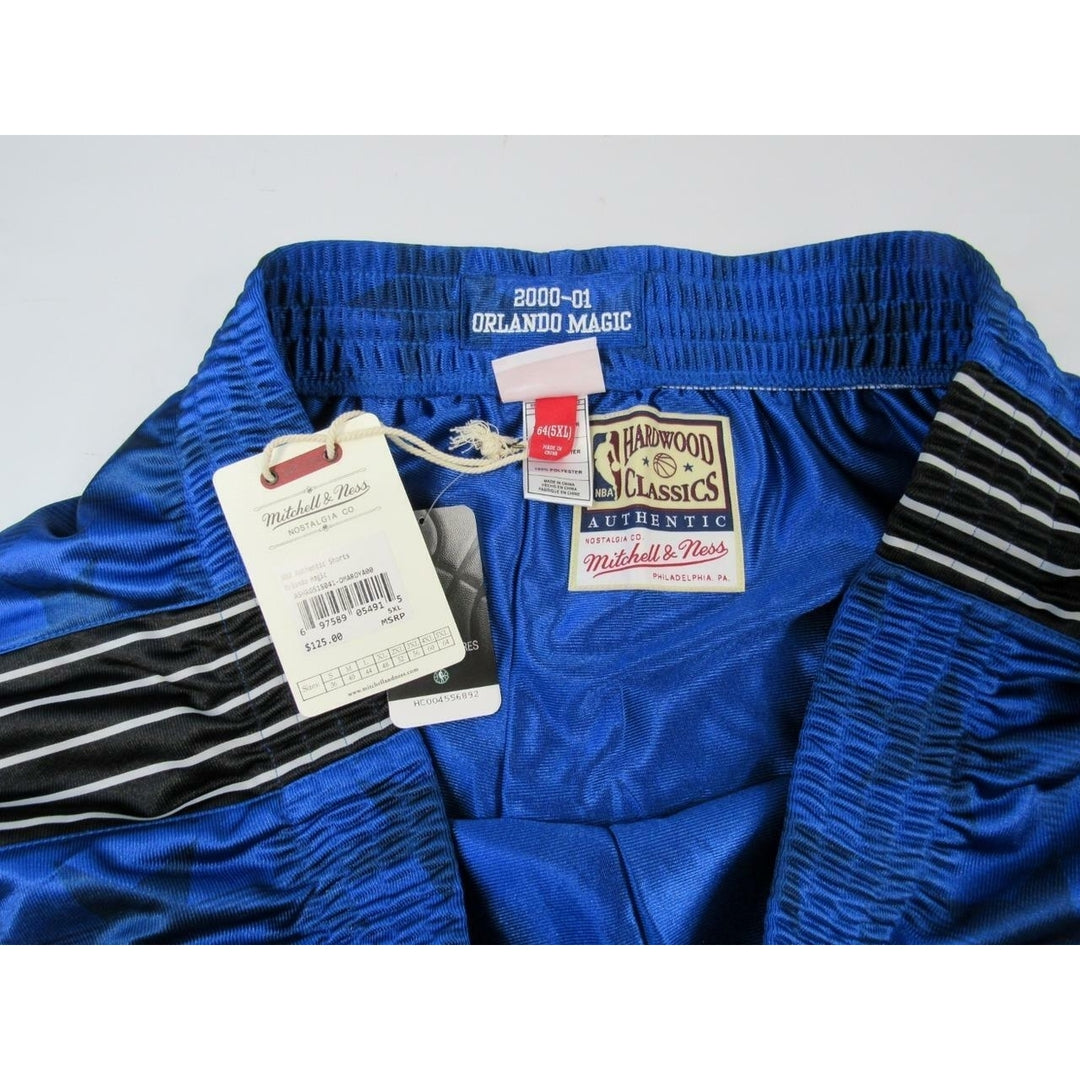 2000-2001 Orlando Magic Mens Size 5XL Mitchell and Ness Authentic Game Shorts 125 Image 4