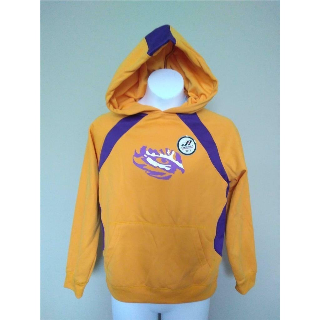 LSU Tigers Youth Boys Size S Small Yellow J America Hoodie MSRP 35 Image 1