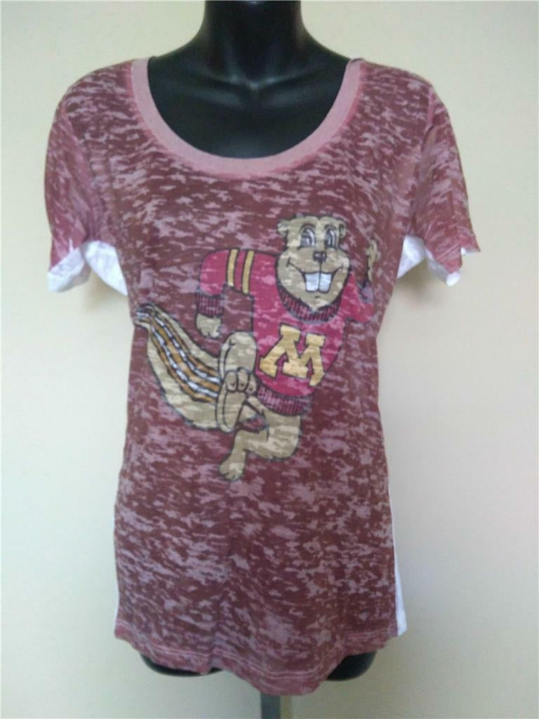 Minnesota Golden Gophers Womens Size M Touch By Alyssa Milano Sheer Shirt Image 1