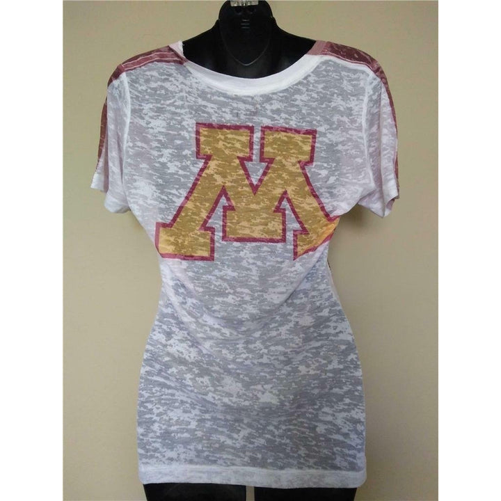 Minnesota Golden Gophers Womens Size M Touch By Alyssa Milano Sheer Shirt Image 3