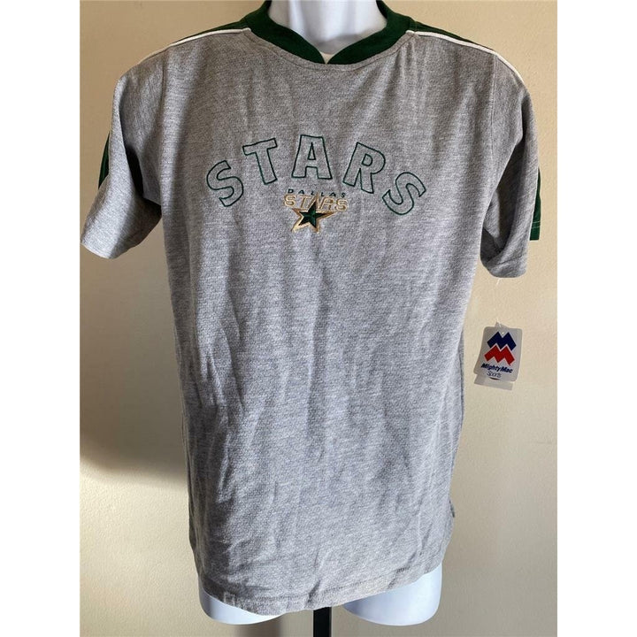 Dallas Stars Youth Size L Large Gray Shirt Image 1