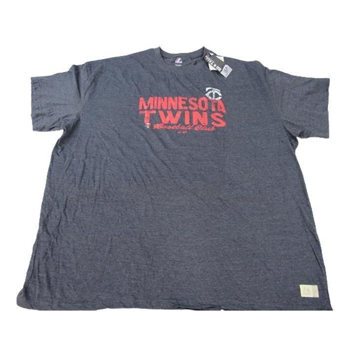 Minnesota Twins Mens Size 5XL-Tall Blue Majestic Shirt Image 1