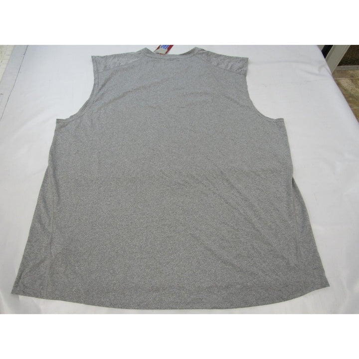 Sacred Heart Track and Field Mens Size 4XL Climalite Adidas Gray Muscle Shirt Image 2