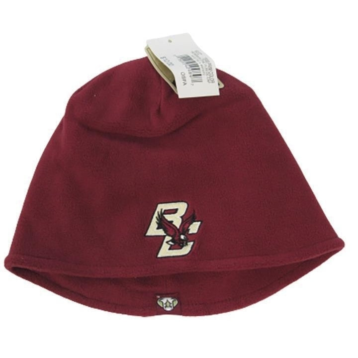 Boston College Eagles Mens Size OSFA Maroon Fleece Beanie Hat Image 1