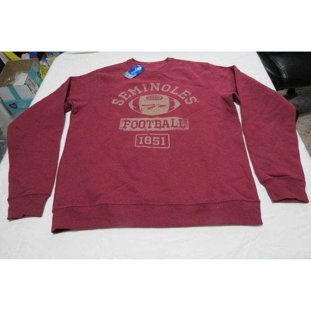 Florida State Seminoles Football 1851 Mens Size L Large Red Sweatshirt Image 1