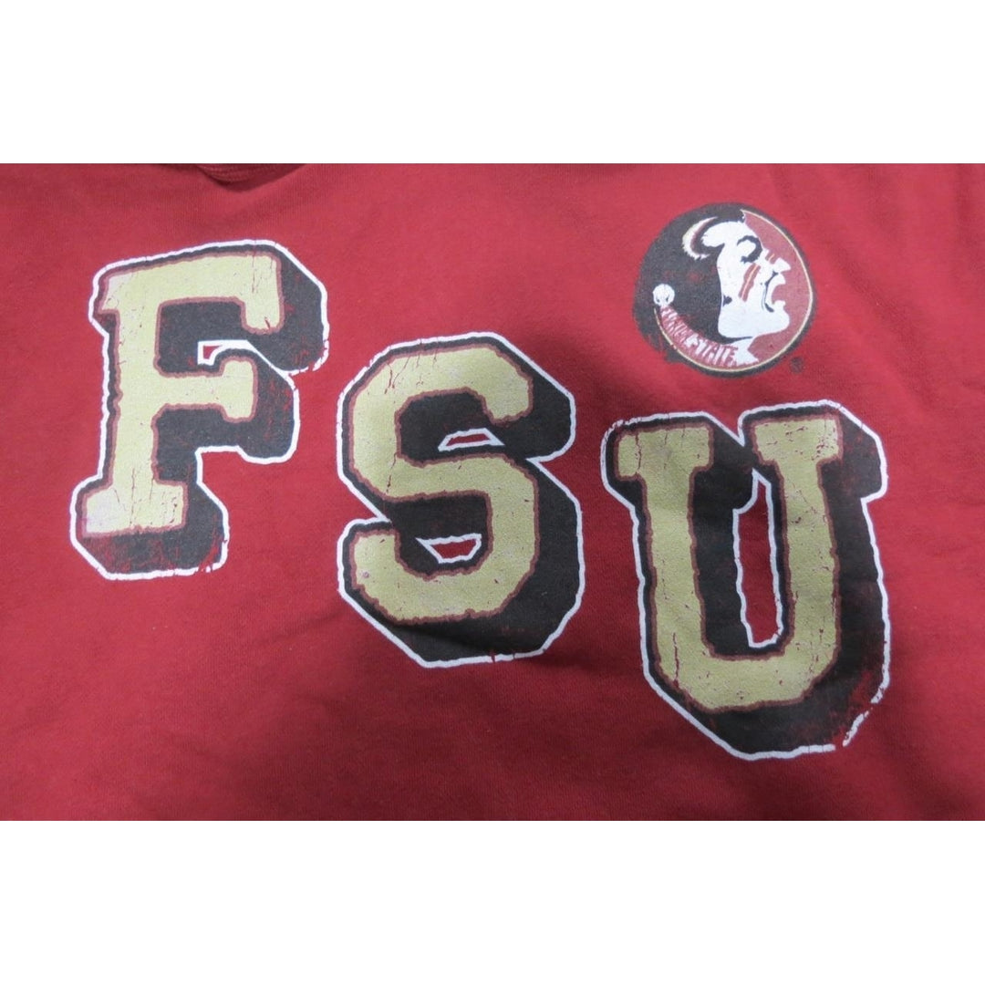 Florida State Seminoles Mens Size L Large Red Hoodie Image 3