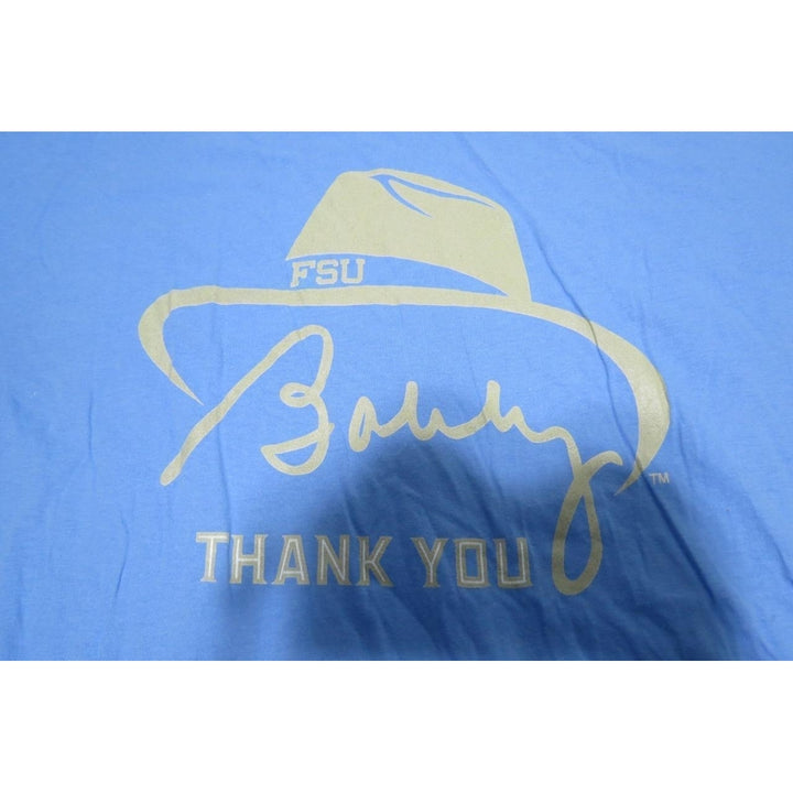 Florida State Seminoles Thank you Bobby Bowden Mens Size XL Blue Shirt Image 3