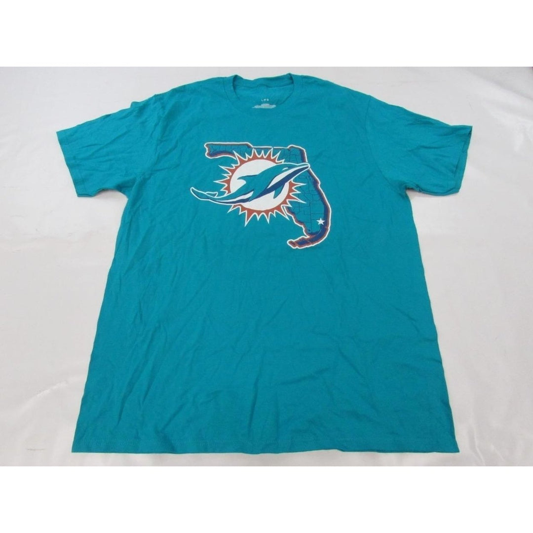 Florida Miami Dolphins Mens Size L Large Aqua Shirt Image 1