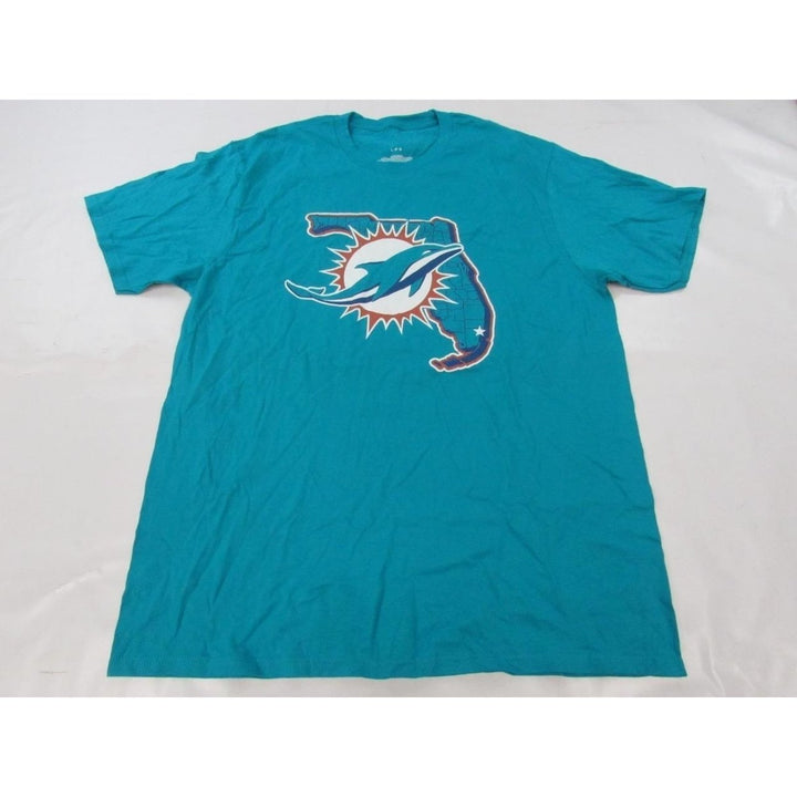 Florida Miami Dolphins Mens Size L Large Aqua Shirt Image 1