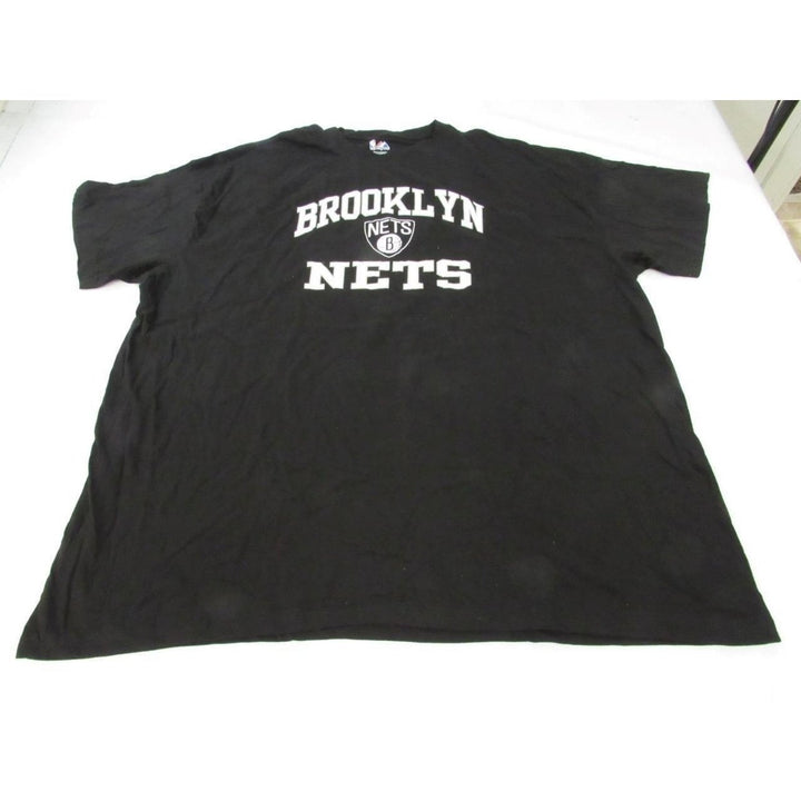 Brooklyn Nets Mens Size 5XL 5XLarge Black Majestic Shirt Image 1