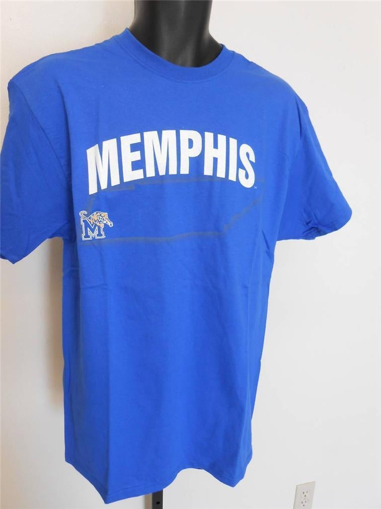 Memphis Tigers Mens Size L Large Blue Shirt Image 1