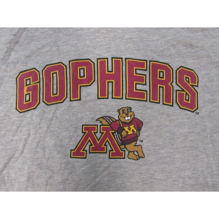 Minnesota Golden Gophers Mens Size L Gray Long Sleeved Shirt Image 3